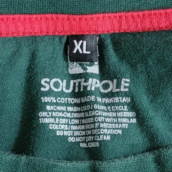 Southpole T-Shirt Mens XL Green USA New York Los Angeles Atlanta Chicago Miami - Picture 10 of 11